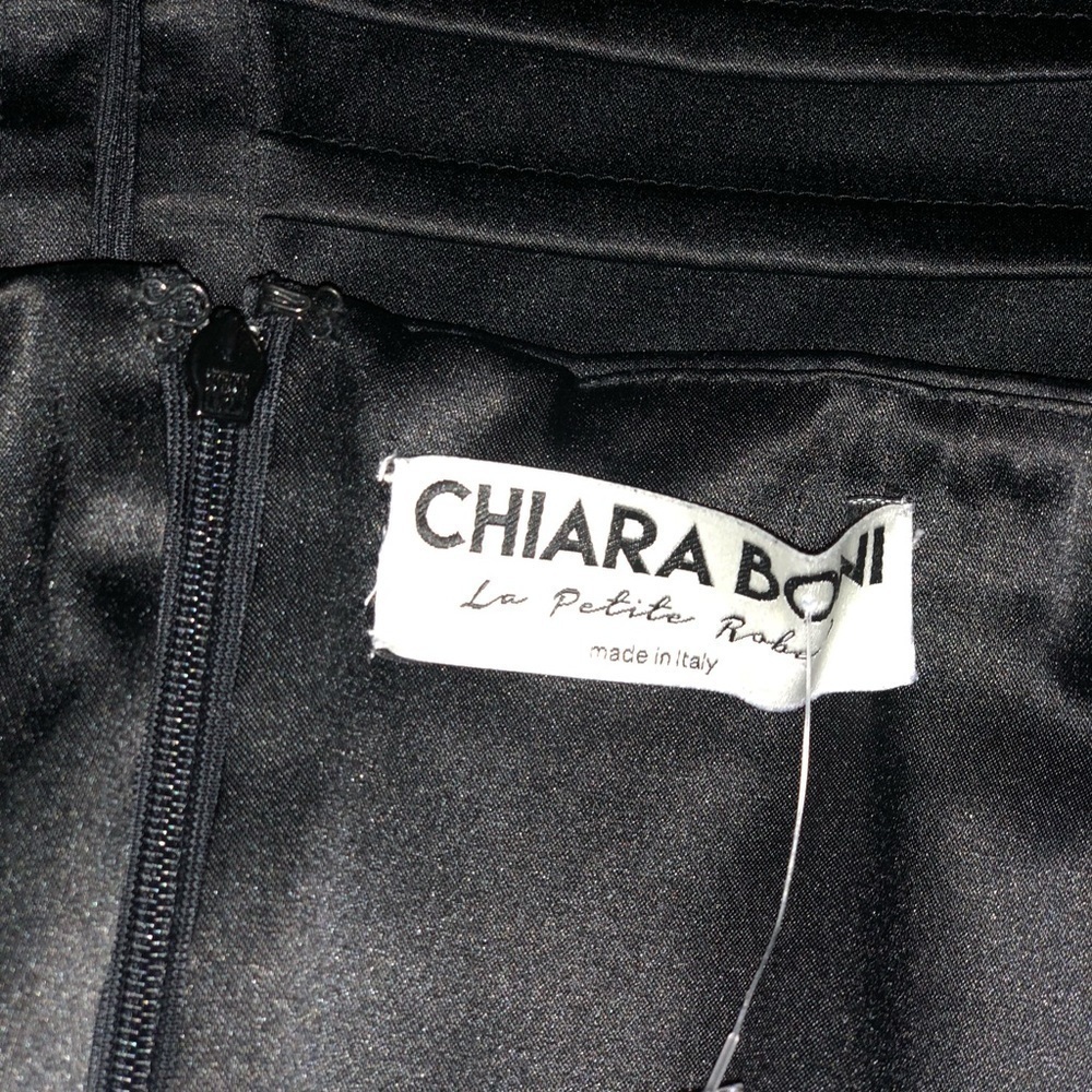 STUNNING 🤩 NWT Vintage Strapless Chiara Boni Black Strapless Dress Sz 10 - Picture 13 of 16